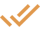 Abstract orange checkmark illustration